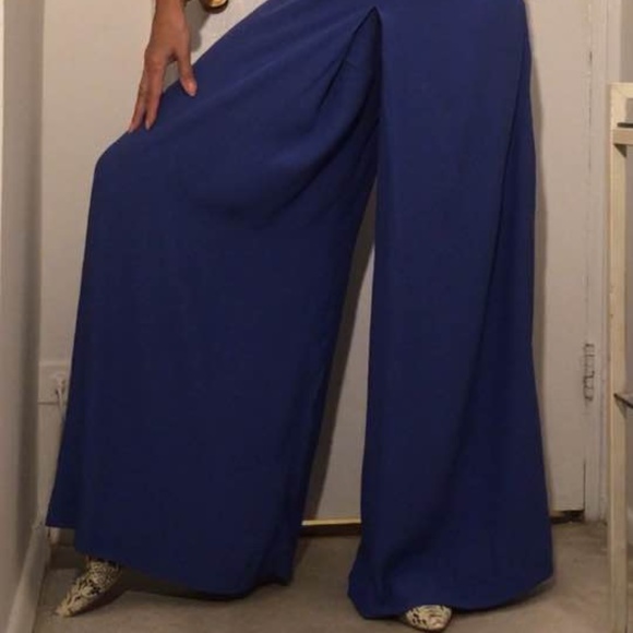 BSB-BRIGHT-BLUE-FLOWY-JUMPSUIT- L - Picture 8 of 8